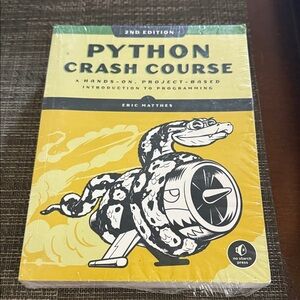 Python Crash Course Book - Yellow Cover